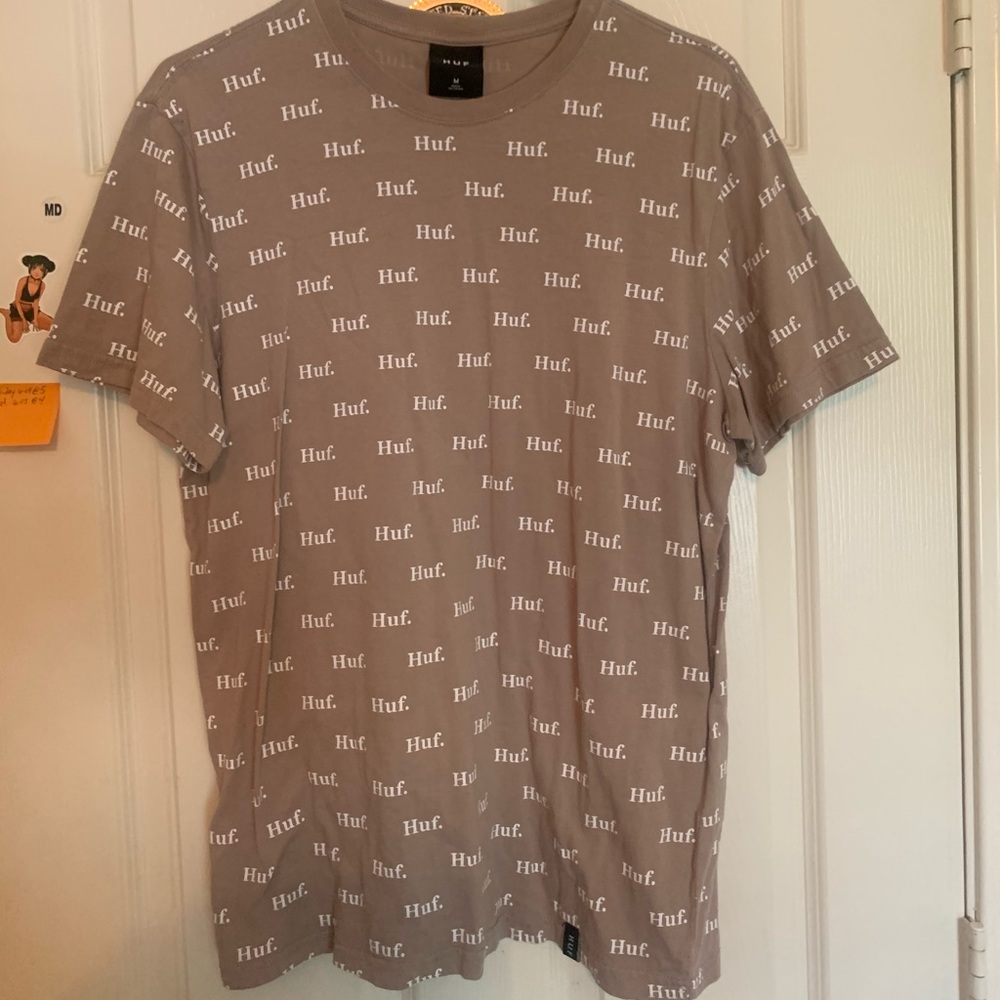 CREAM/WHITE HUF TEE